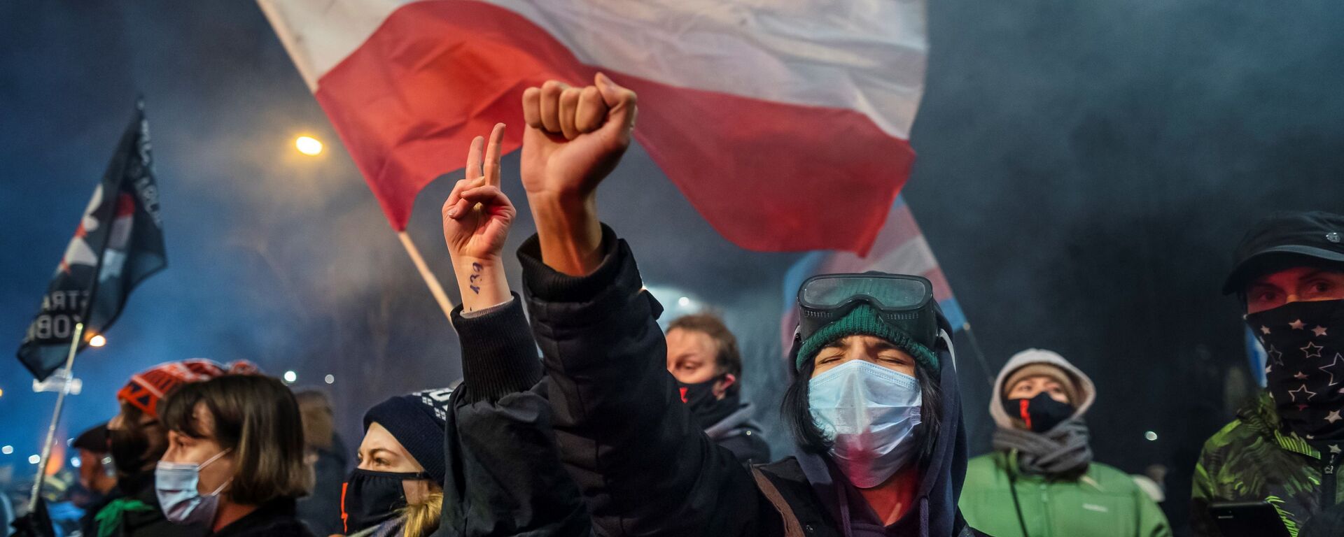 احتجاجات في وارسو ضد قانون الإجهاض الجديد، بولندا  27 يناير 2021 - سبوتنيك عربي, 1920, 15.06.2022