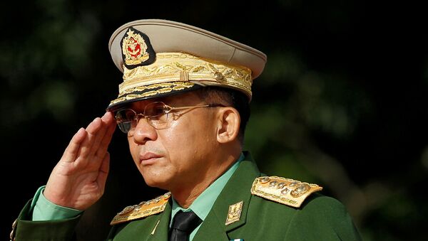 القائد الأعلى للقوات المسلحة في ميانمار الجنرال مين أونغ هليانغ - سبوتنيك عربي
