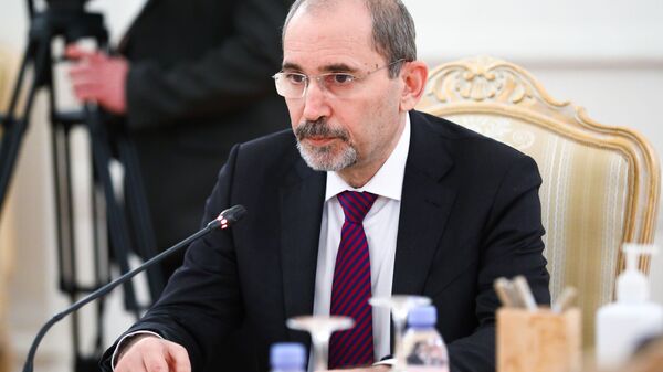 وزير الخارجية الأردني، أيمن الصفدي في موسكو، روسيا 3 فبراير 2021 - سبوتنيك عربي