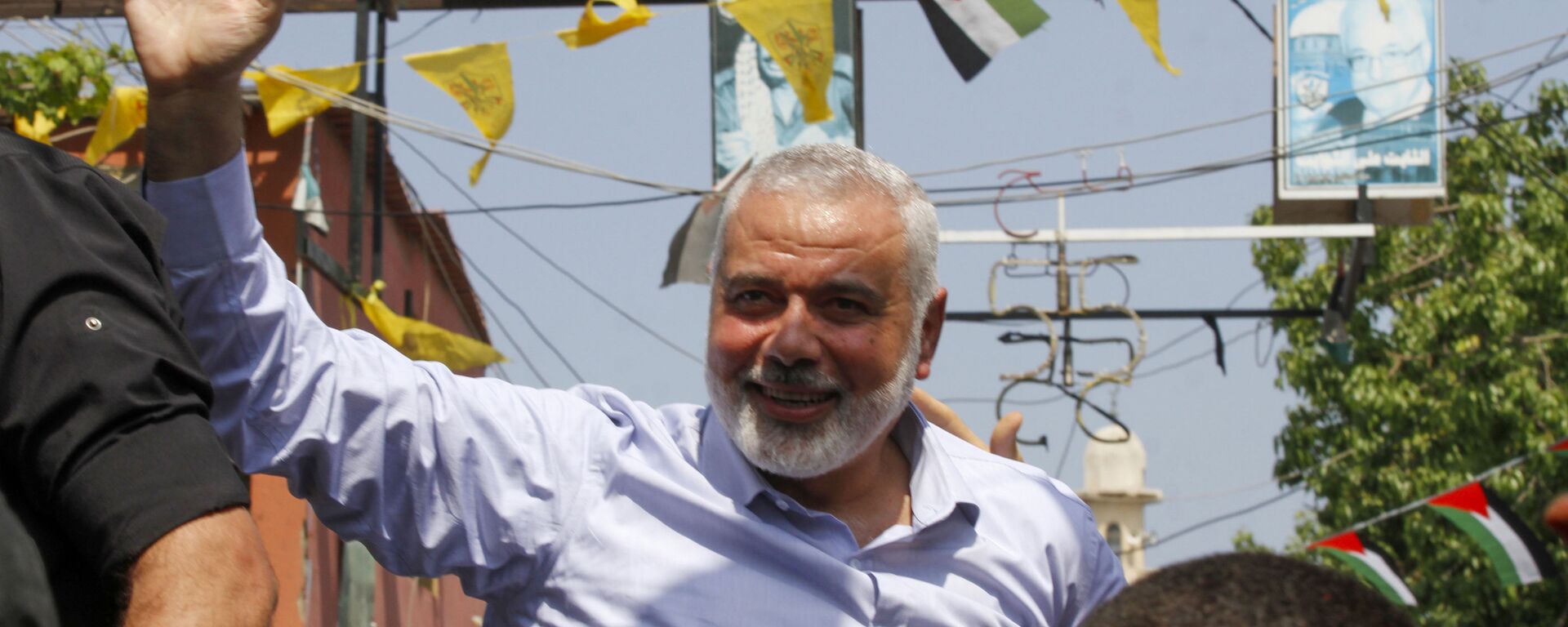 رئيس المكتب السياسي لحركة حماس إسماعيل هنية، مخيم عين الحلوة، لبنان 6 سبتمبر 2020 - سبوتنيك عربي, 1920, 26.05.2021