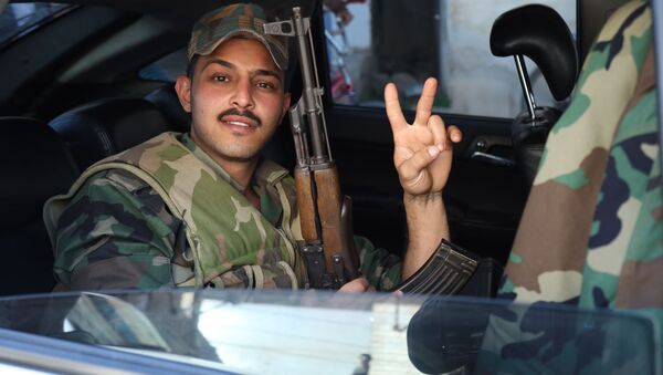  الجيش السوري ينتشر في مدينة طفس بريف درعا، سوريا 11 فبراير 2021 - سبوتنيك عربي