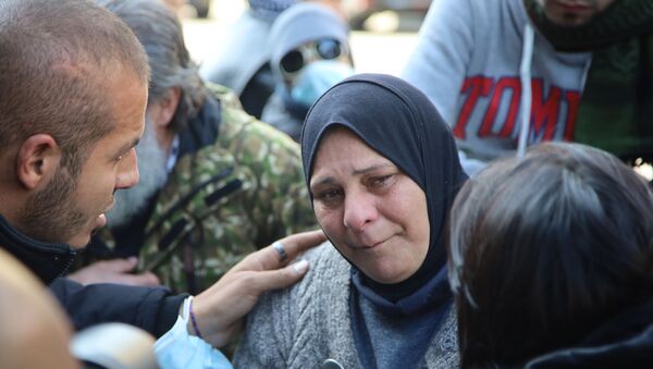 تجمع أمام المحكمة العسكرية في طرابلس - لبنان - سبوتنيك عربي