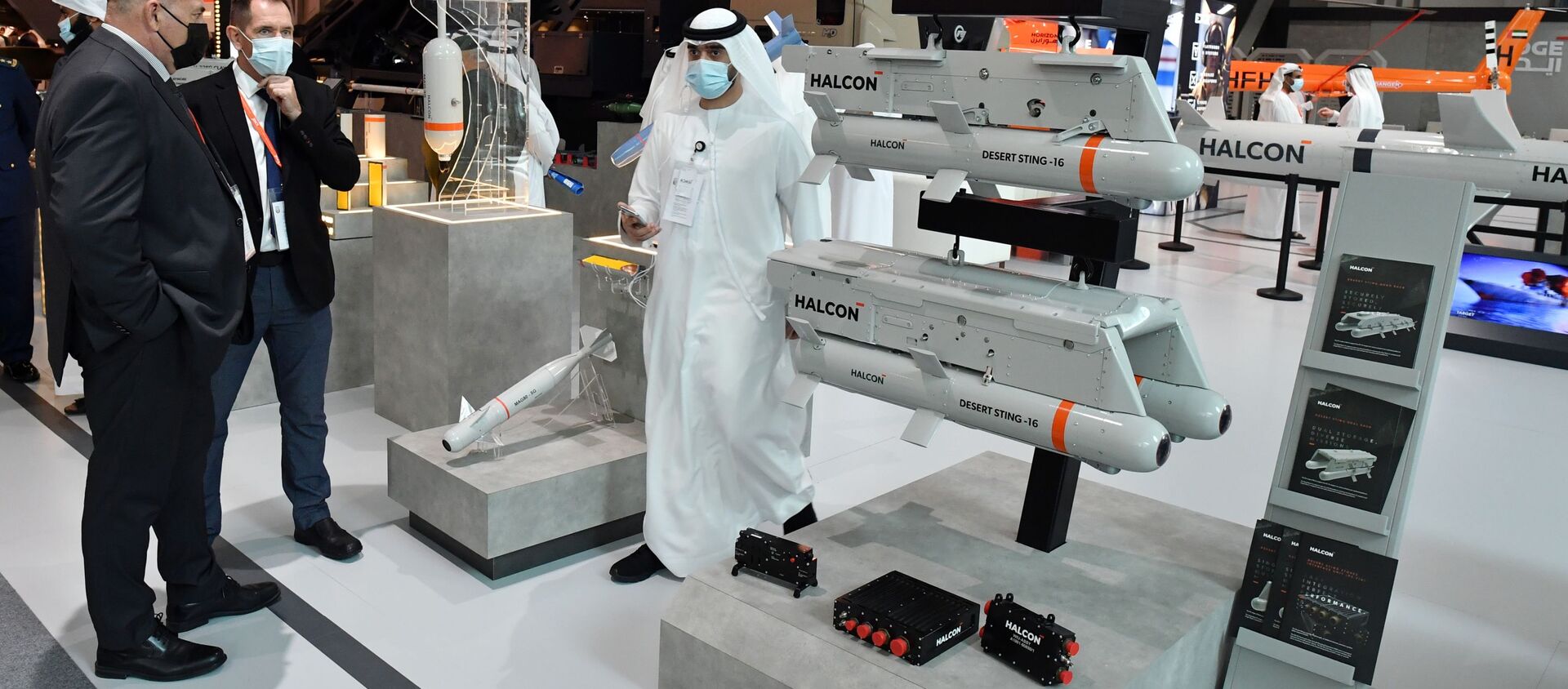 صواريخ دفاع جوي تنتجها شركة فالكون الإماراتية في آيديكس 2021 - سبوتنيك عربي, 1920, 24.02.2021