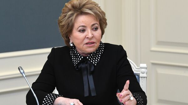 رئيسة مجلس الاتحاد الروسي فالنتينا ماتفينكو - سبوتنيك عربي
