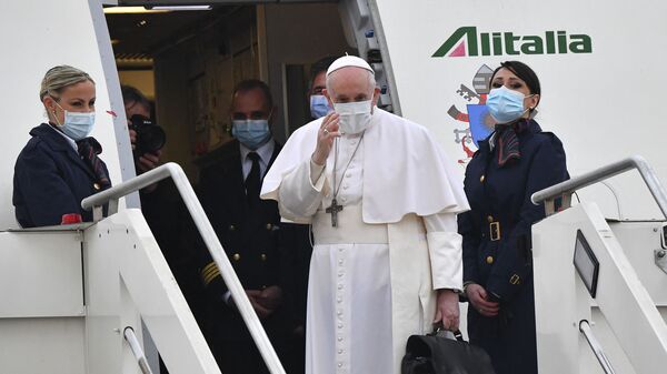 البابا فرانسيس متوجها إلى العراق - سبوتنيك عربي