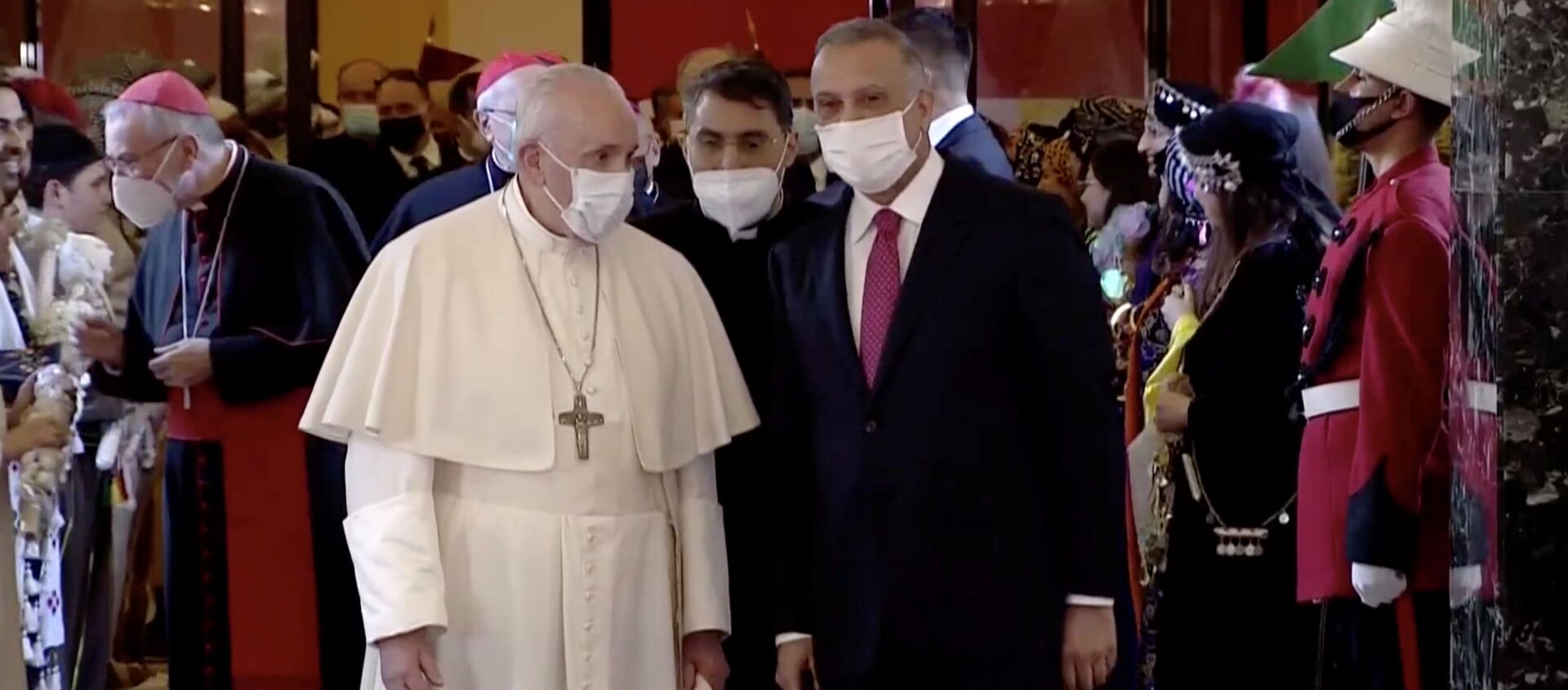 وصول البابا فرانسيس إلى بغداد، العراق 5 مارس 2021 - سبوتنيك عربي, 1920, 06.03.2021