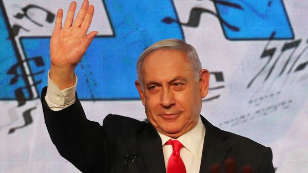 الانتخابات البرلمانية الإسرائيلية للكنيست، بنيامين نتنياهو، إسرائيل 24 مارس 2021 - سبوتنيك عربي