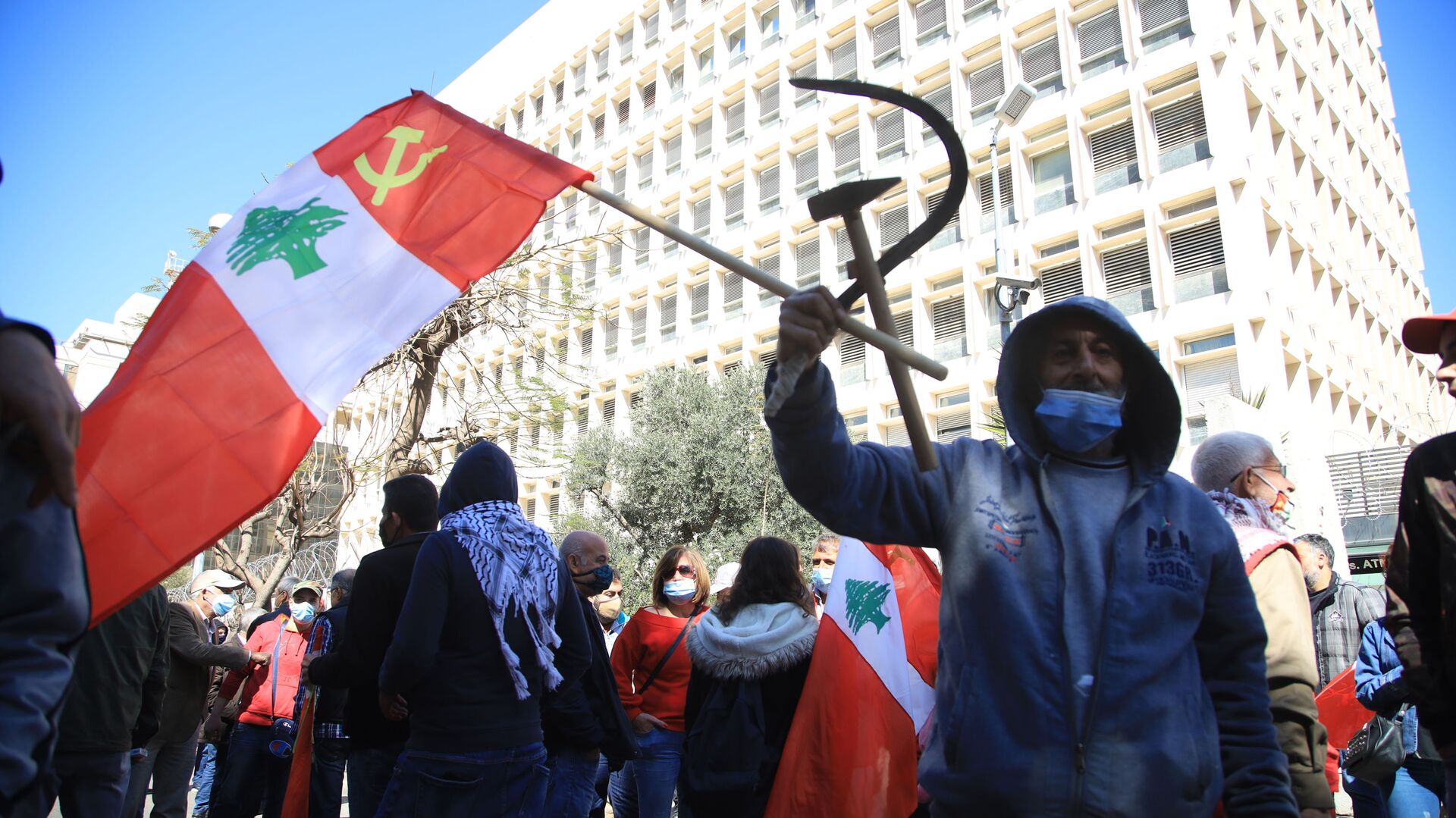 الحزب الشيوعي اللبناني يطلق الموجة الثانية للإنتفاضة الشعبية في لبنان - سبوتنيك عربي, 1920, 28.03.2022