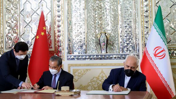 توقيع اتفاقية تعاون استراتيجي بين إيران و الصين، 27 مارس 2021 - سبوتنيك عربي