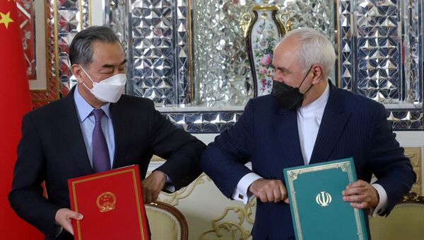 توقيع اتفاقية تعاون استراتيجي بين إيران و الصين، 27 مارس 2021 - سبوتنيك عربي