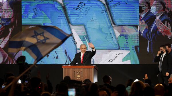 انتخابات الكنيست الإسرائيلي - رئيس الحكومة الإسرائيلية بنيامين نتنياهو، 24 مارس 2021 - سبوتنيك عربي