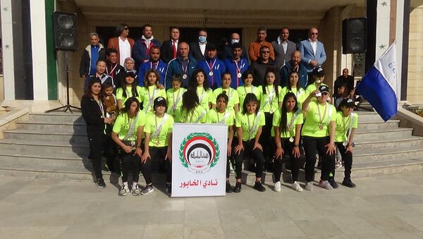 أحرزت سيدات نادي الخابور، من محافظة الحسكة، على لقب الدوري السوري لكرة القدم للسنة الثانية على التوالي، سوريا - سبوتنيك عربي