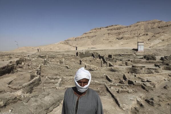 اكتشاف المدينة المفقودة، المدينة لذهبية، الأقصر، مصر 10 أبريل 2021 - سبوتنيك عربي