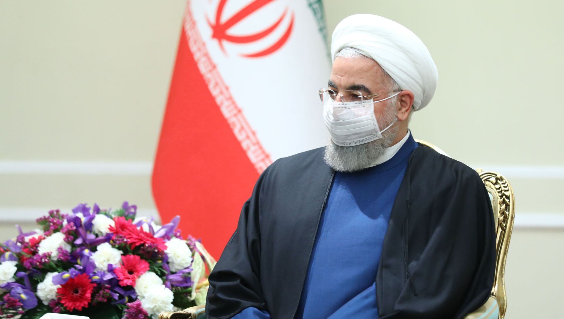 وزير الخارجية الروسي سيرغي لافروف، والرئيس الإيراني حسن روحاني في طهران، إيران 13 أبريل 2021 - سبوتنيك عربي, 1920, 28.04.2021
