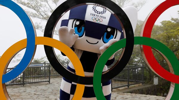 أولمبياد طوكيو 2020 - الألعاب الأولمبية والبارالمبية الصيفية - التميمة الرسمية لدورة الألعاب الأولمبية والبارالمبية طوكيو 2020: ميرايتوا، طوكيو، اليابان 14 أبريل 2021 - سبوتنيك عربي