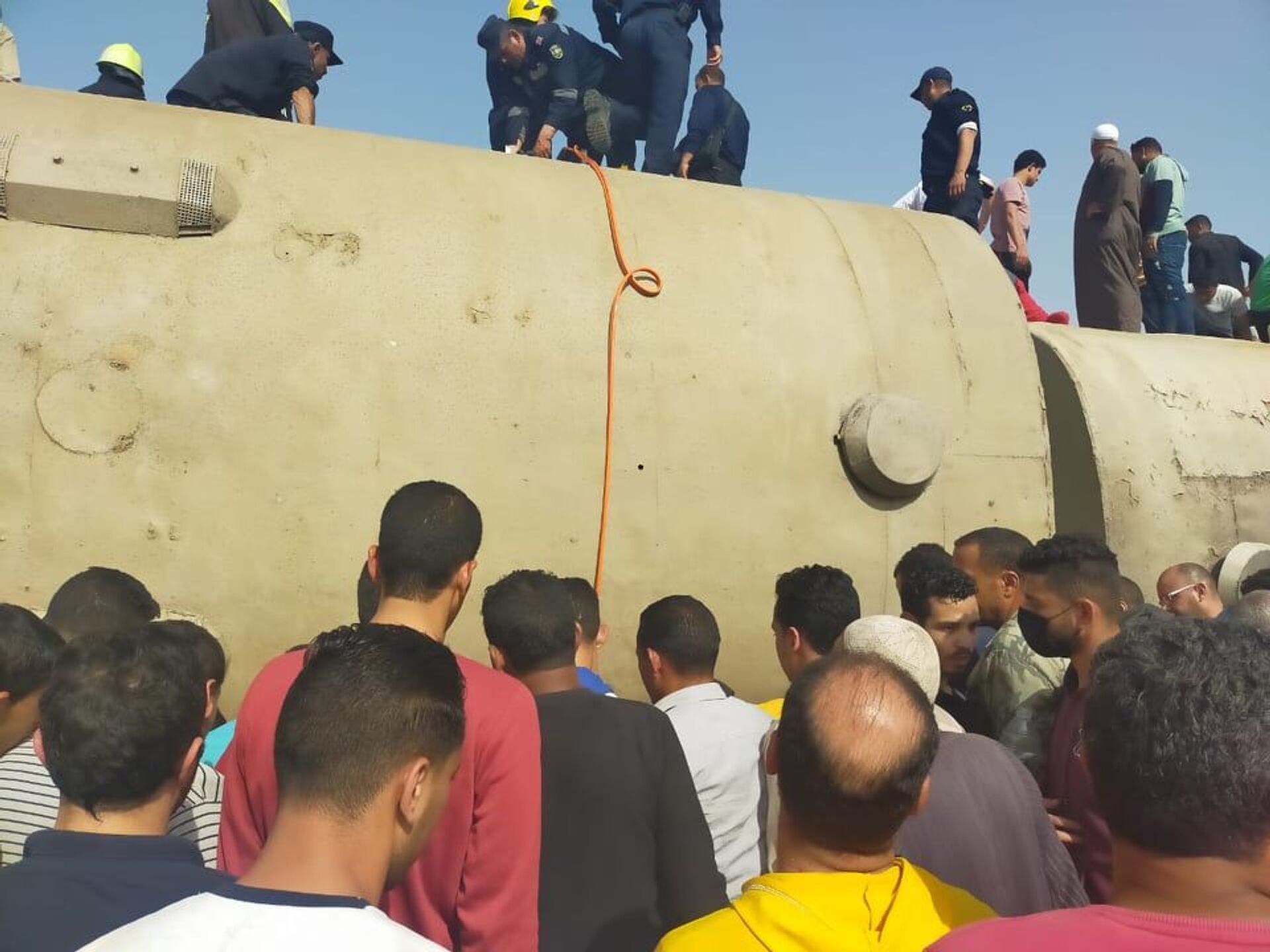 الصحة المصرية: 97 مصابا بعد خروج قطار عن القضبان بالقليوبية شمالي القاهرة - سبوتنيك عربي, 1920, 18.04.2021
