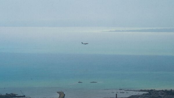 طائرة فوق مياه البحر  - سبوتنيك عربي