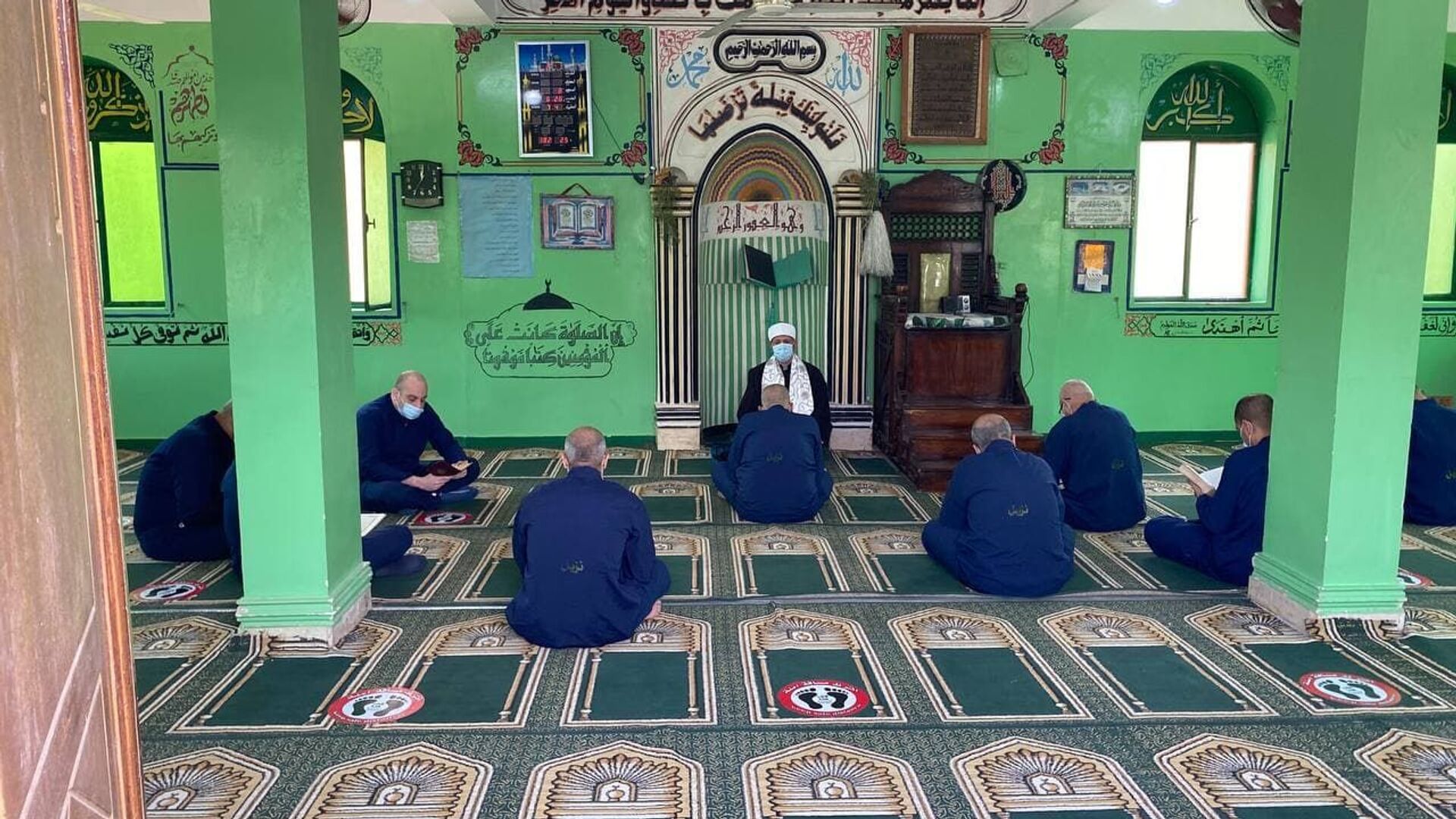 مساجين داخل مسجد في سجن مصري، 24 نيسان/ أبريل 2021 - سبوتنيك عربي, 1920, 19.01.2022