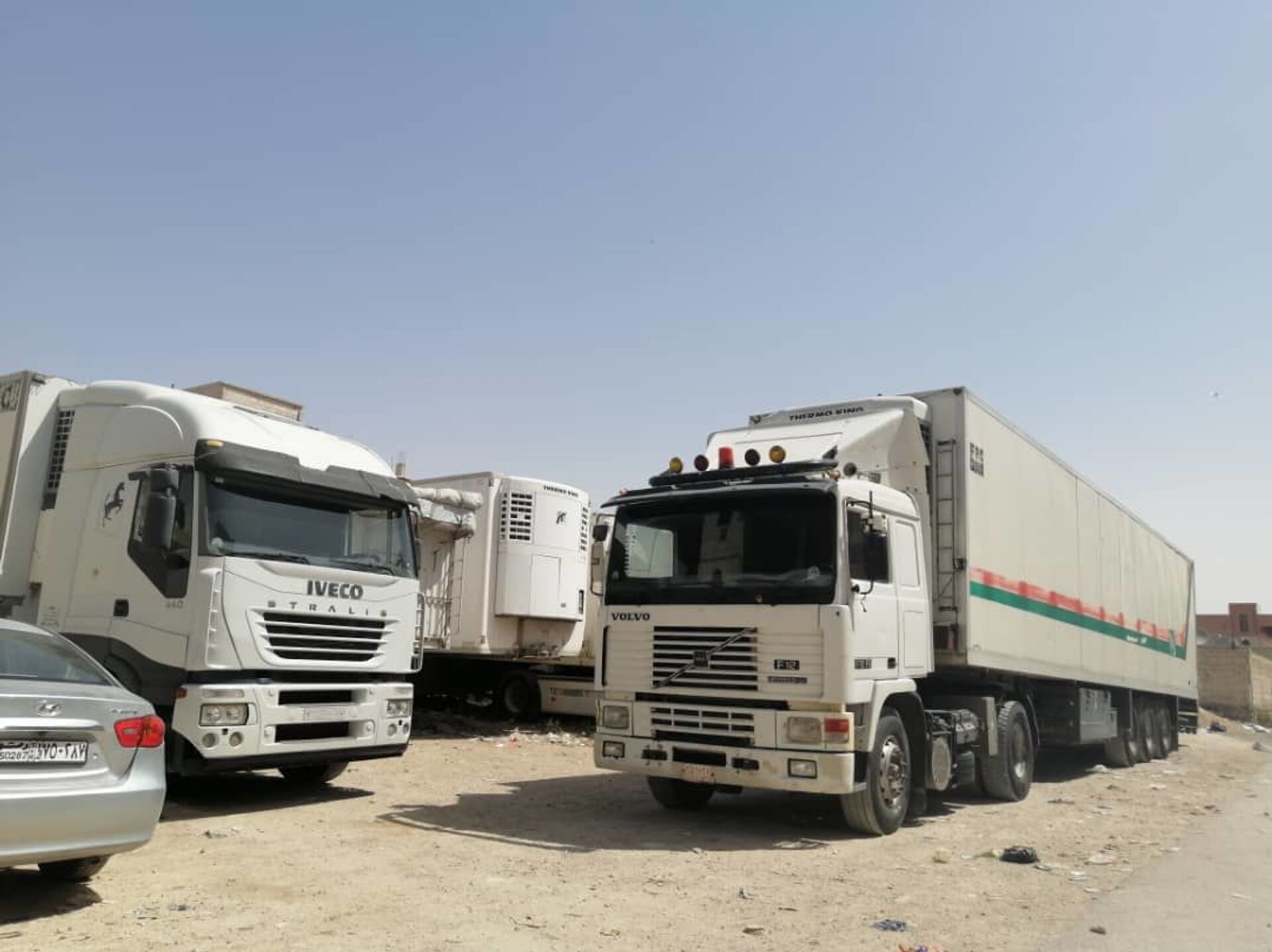 الشاحنات السورية تعاني من جابر الأردني وتتجه إلى العراق في طريقها للسعودية - سبوتنيك عربي, 1920, 25.04.2021