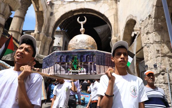 في يومها العالمي القدس أقرب في شوارع دمشق - سبوتنيك عربي