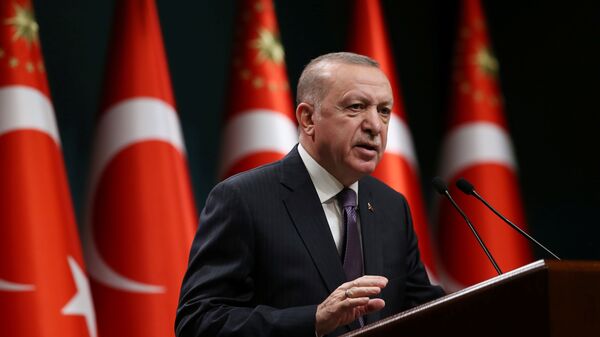 الرئيس التركي رجب طيب أردوغان، تركيا 26 أبريل 2021 - سبوتنيك عربي