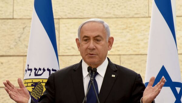 رئيس الوزراء الإسرائيلي بنيامين نتنياهو، القدس 13 أبريل 2021 - سبوتنيك عربي