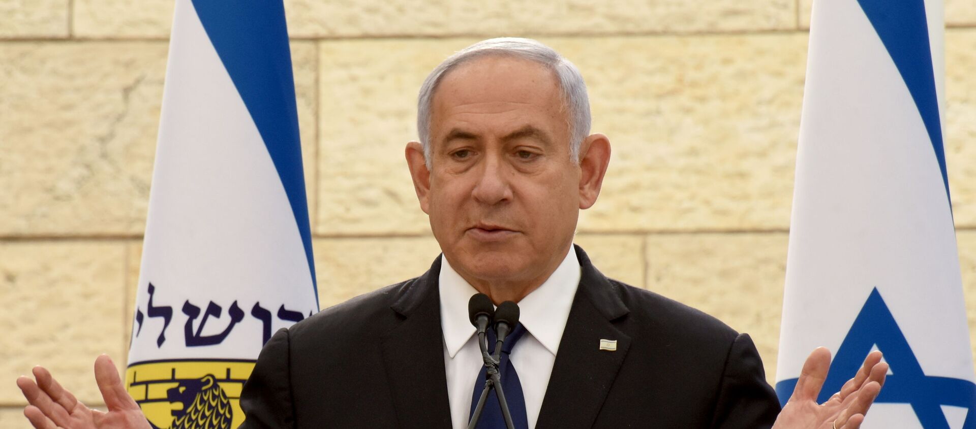 رئيس الوزراء الإسرائيلي بنيامين نتنياهو، القدس 13 أبريل 2021 - سبوتنيك عربي, 1920, 18.05.2021