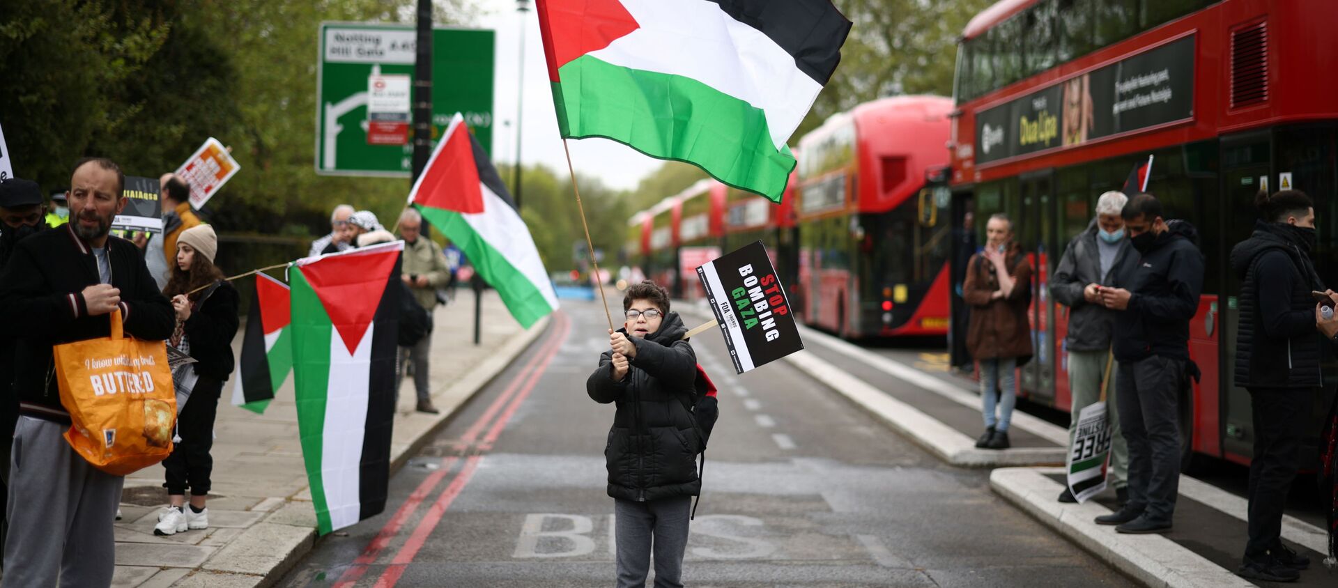 مظاهرات مؤيدة لـ فلسطين في لندن، إنجلترا 15 مايو 2021 - سبوتنيك عربي, 1920, 29.05.2021