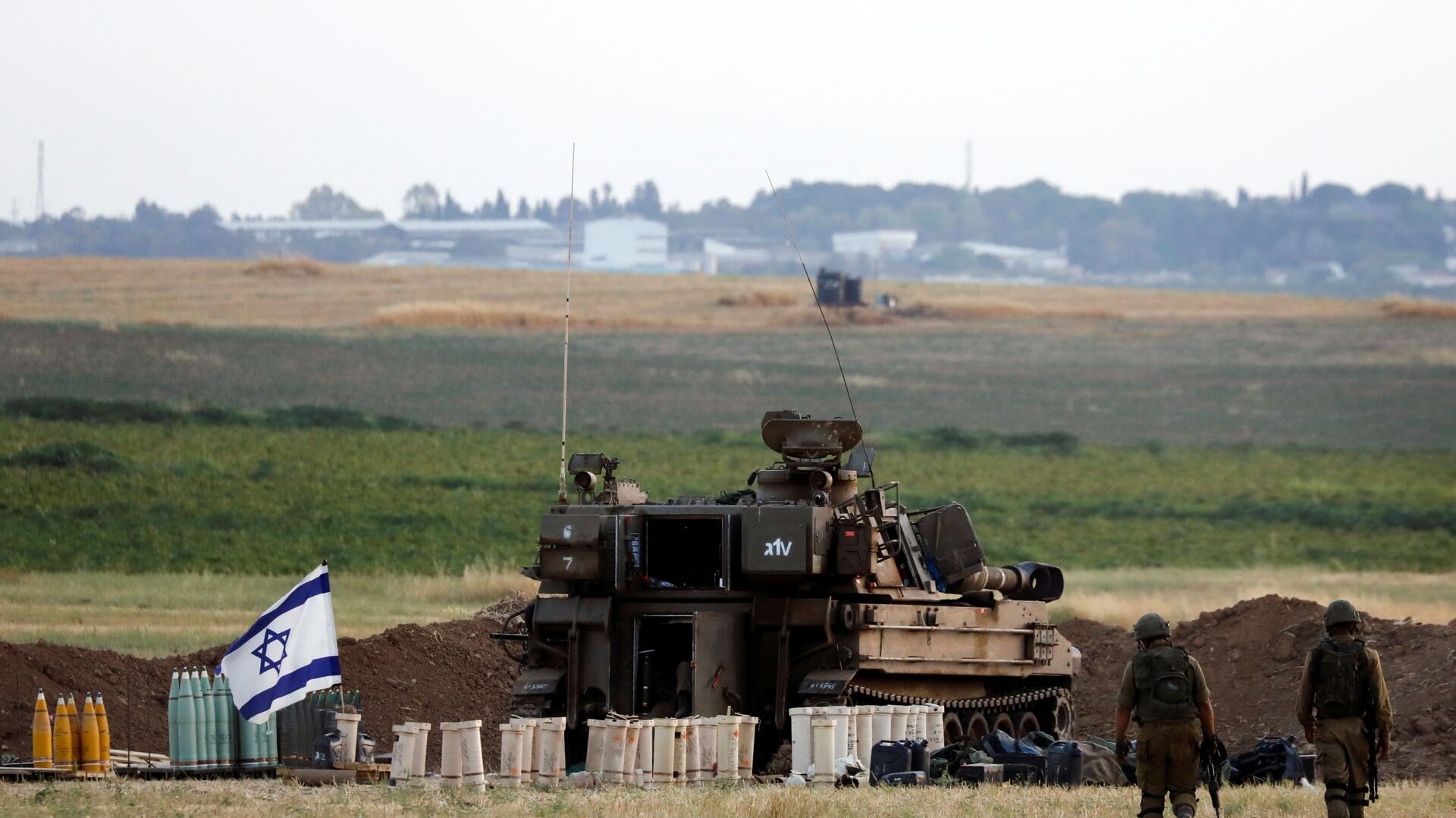 جنود الجيش الإسرائيلي على حدود قطاع غزة، 16 مايو 2021 - سبوتنيك عربي, 1920, 16.11.2021