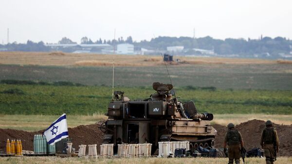 جنود الجيش الإسرائيلي على حدود قطاع غزة، 16 مايو 2021 - سبوتنيك عربي