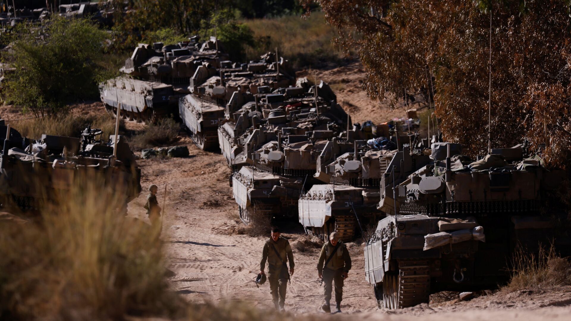 جنود الجيش الإسرائيلي على حدود قطاع غزة، فلسطين، إسرائيل 15 مايو 2021 - سبوتنيك عربي, 1920, 28.10.2021