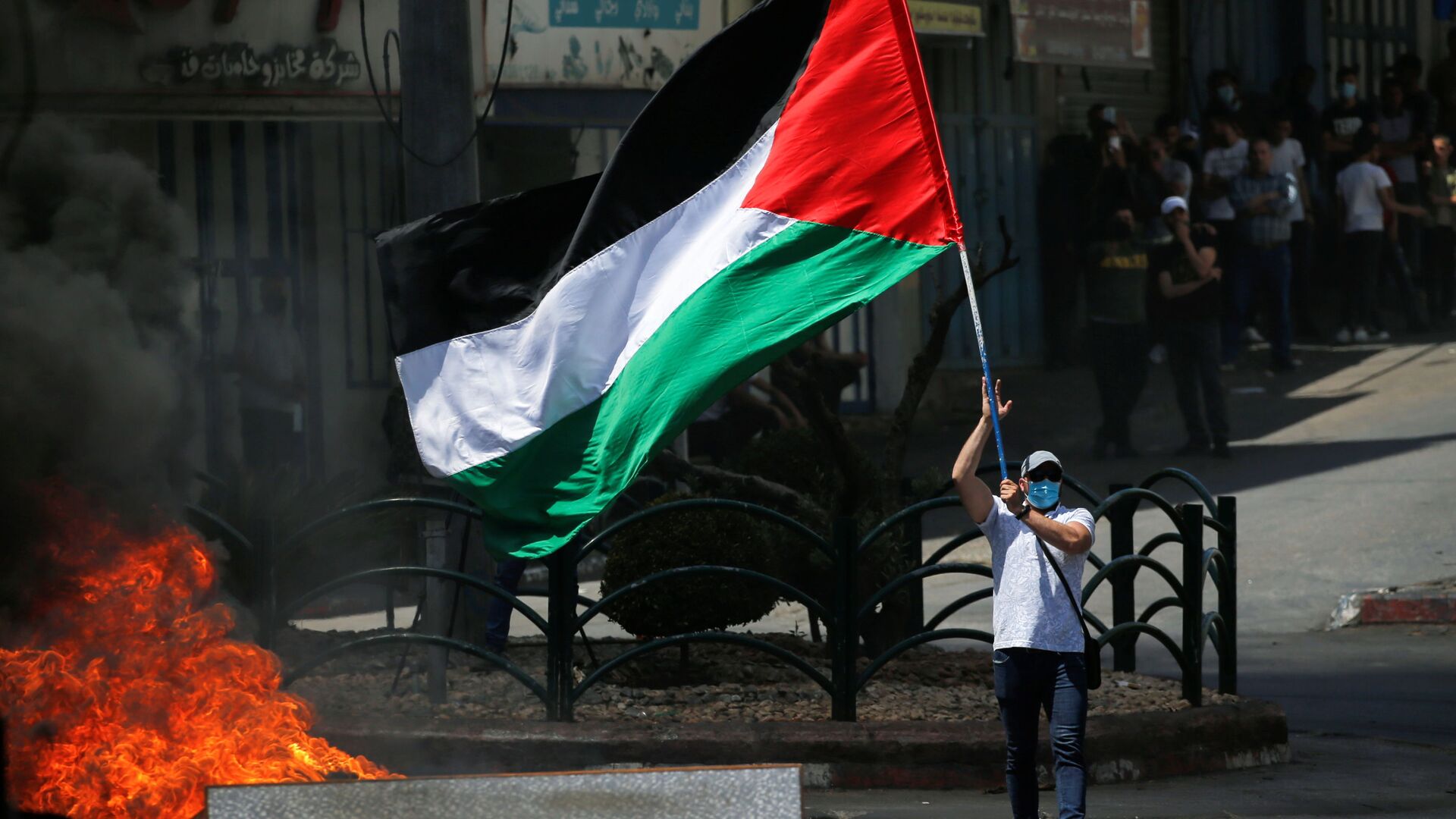 مظاهرات الفلسطينيين في الخليل، الضفة الغربية، فلسطين 18 مايو 2021 - سبوتنيك عربي, 1920, 26.09.2021