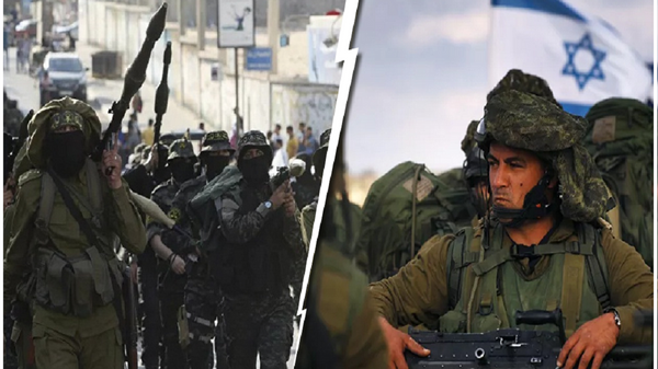 جنود الجيش الإسرائيلي ومقاتلي الفصائل الفلسطينية - سبوتنيك عربي