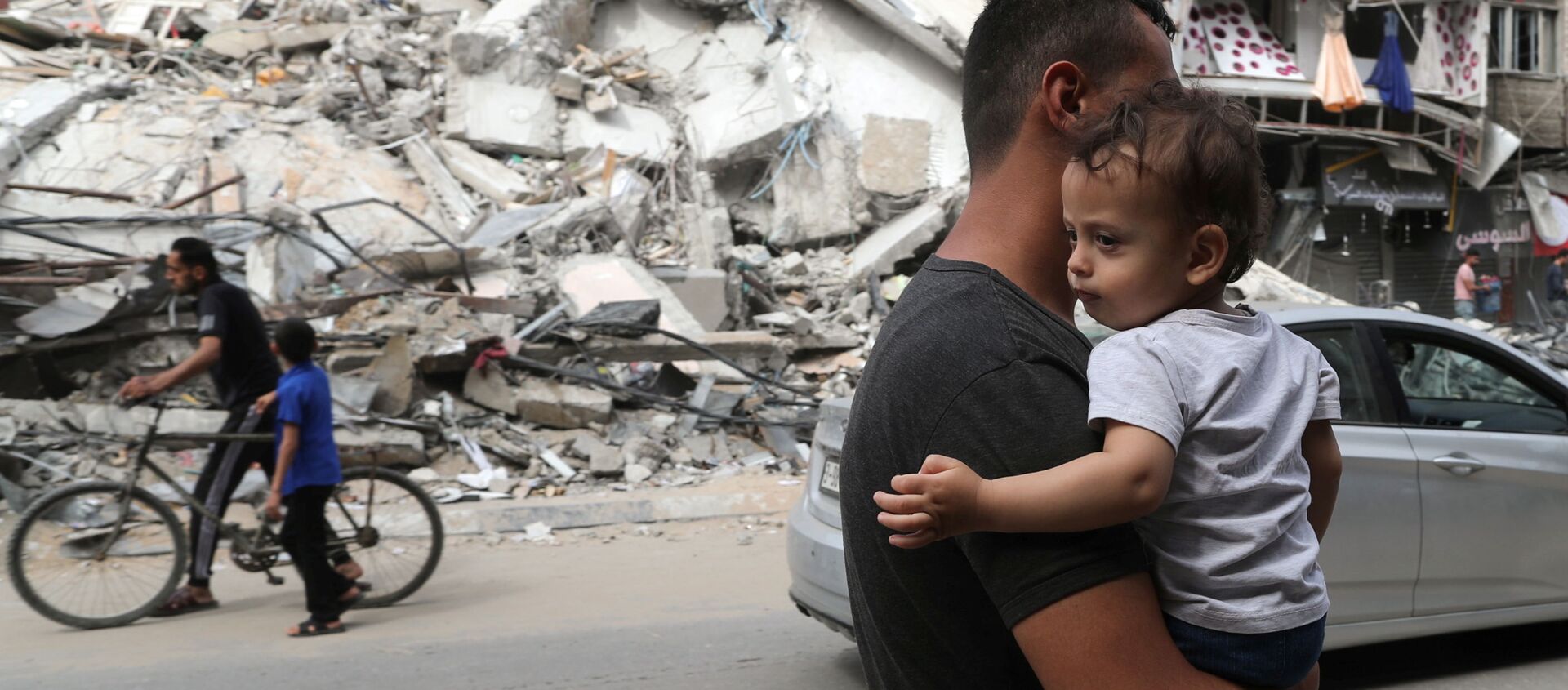 عودة الفلسطينيين إلى منازلهم بعد اتفاق وقف إطلاق النار، قطاع غزة 21 مايو 2021 - سبوتنيك عربي, 1920, 22.05.2021