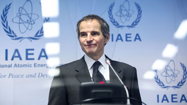 المدير العام للوكالة الدولية للطاقة الذرية رافايل غروسي في فيينا، النمسا 24 مايو 2021 - سبوتنيك عربي