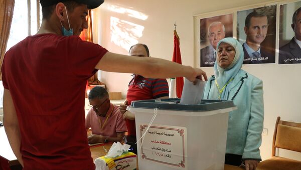 أجواء الانتخابات الرئاسية السورية في حلب، سوريا 26 مايو 2021 - سبوتنيك عربي
