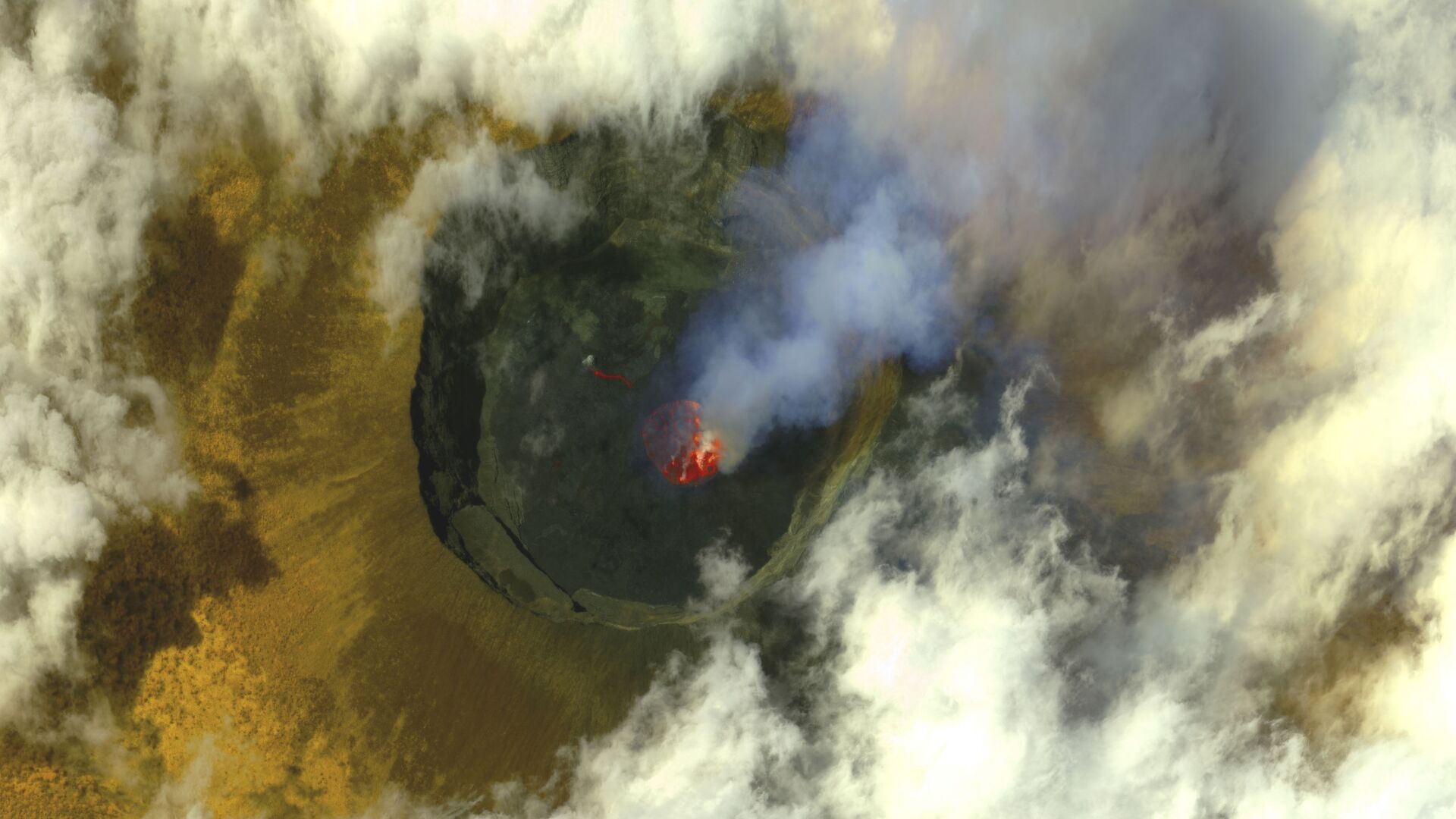 بركان نيراغونغو في الكونغو، 25 مايو 2021 - سبوتنيك عربي, 1920, 27.05.2021