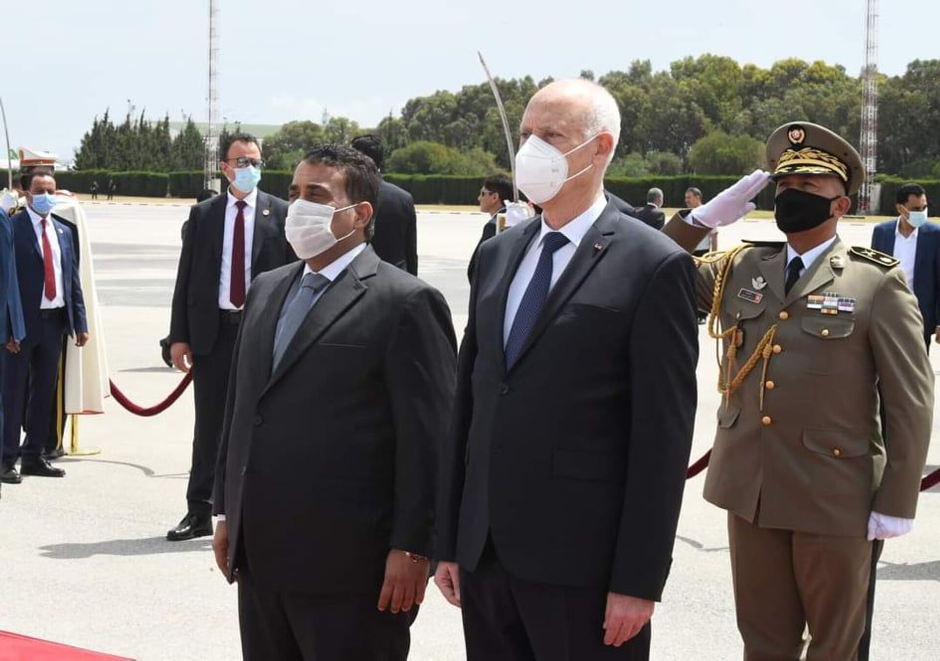 الرئيس التونسي يستقبل المنفي لتذليل الصعوبات التي تعترض سير علاقات التعاون مع ليبيا - سبوتنيك عربي, 1920, 29.05.2021