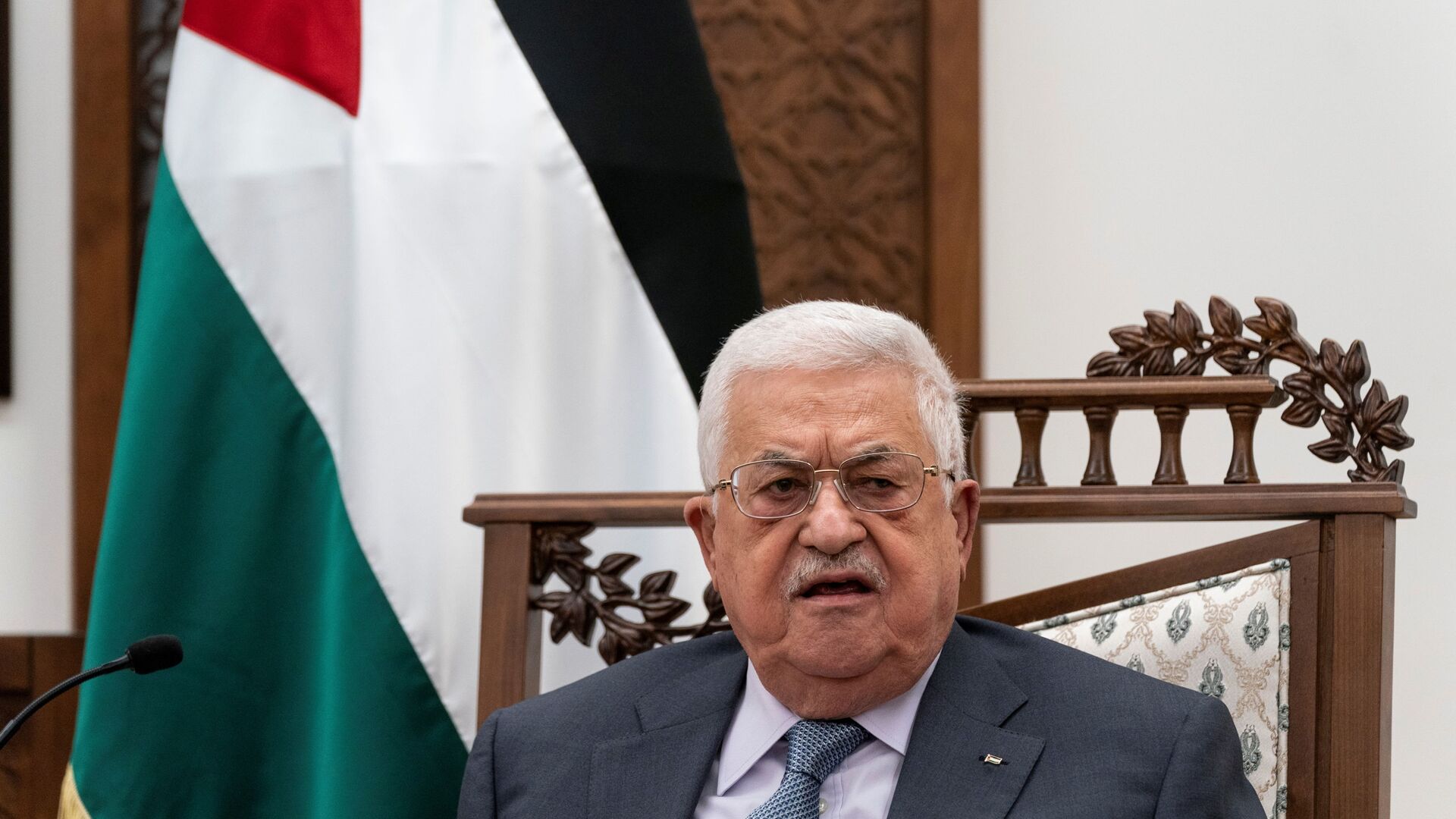 الرئيس الفلسطيني محمود عباس ووزير الخارجية أنتوني بلينكين رام الله، الضفة الغربية 26 مايو 2021 - سبوتنيك عربي, 1920, 22.11.2021
