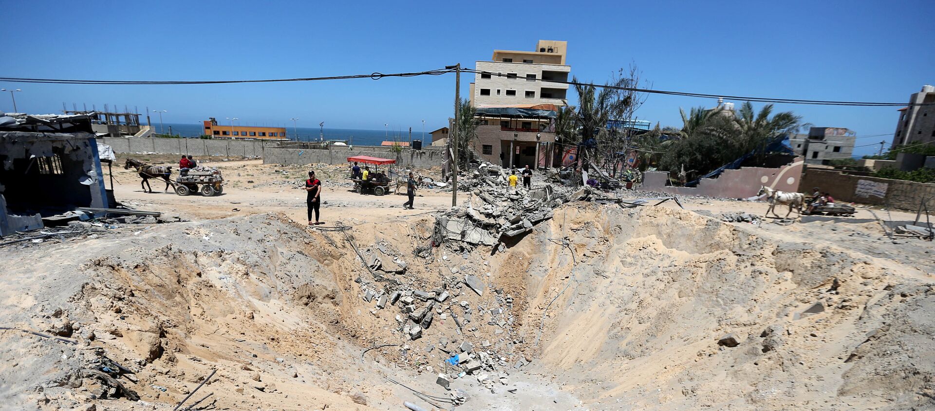 انفجار في قطاع غزة - سبوتنيك عربي, 1920, 02.06.2021