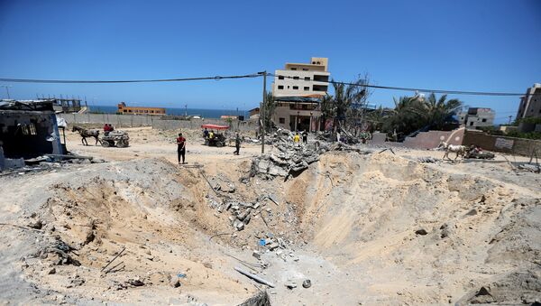 انفجار في قطاع غزة - سبوتنيك عربي