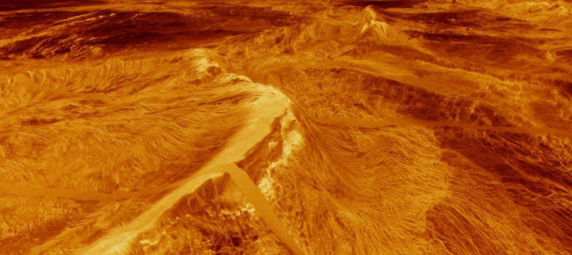 صورة تم إنشاؤها بواسطة الكمبيوتر نشرها مختبر الدفع النفاث في كاليفورنيا 11 أغسطس 1992 لتشاسما على كوكب الزهرة - سبوتنيك عربي, 1920, 03.06.2021