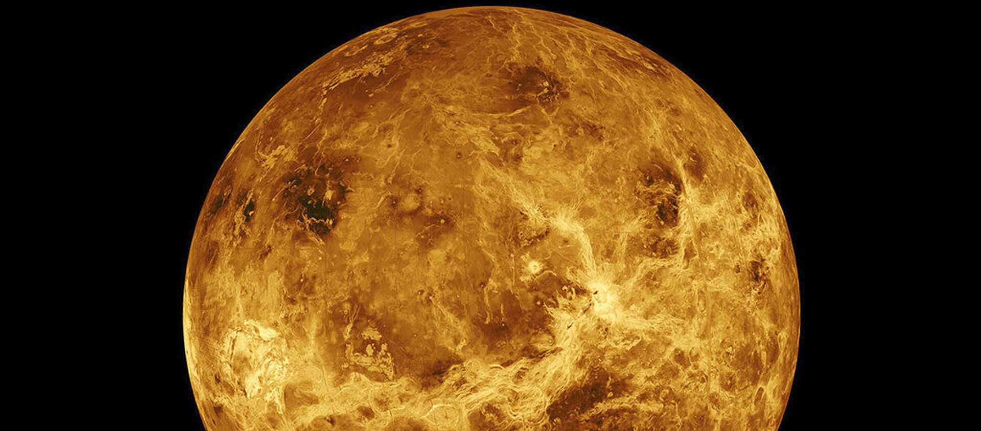 تظهر الصورة التي قدمتها وكالة ناسا كوكب الزهرة. تم تكوين الصورة ببيانات من المسبارين الأمريكيين Magellan و Pioneer Venus Orbiter . - سبوتنيك عربي, 1920, 01.11.2021