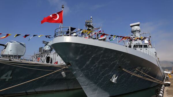 سفينة عسكرية تركية - سبوتنيك عربي