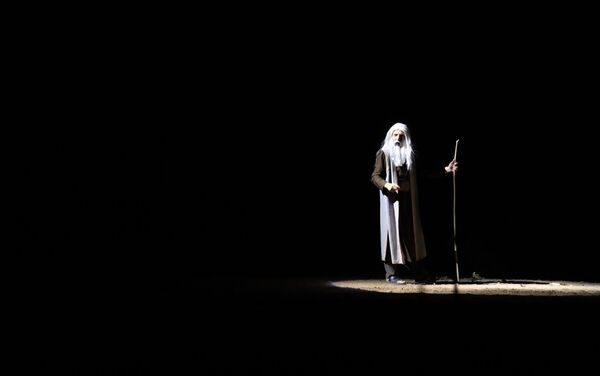  المسرحية التاريخية الميدانية أرض الشمس في مدينة السيدة زينب بريف دمشق في سوريا  - سبوتنيك عربي