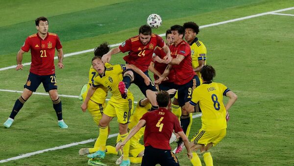 مباراة إسبانيا والسويد في أمم أوروبا 2020 الاثنين 14 يونيو 2020 - سبوتنيك عربي