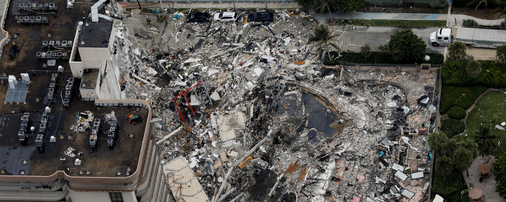 انهيار مبنى سكني في مدينة ميامي الأمريكية - سبوتنيك عربي, 1920, 12.07.2021