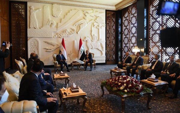 الرئيس العراقي برهم صالح يستقبل نظيره المصري عبد الفتاح السيسي - سبوتنيك عربي