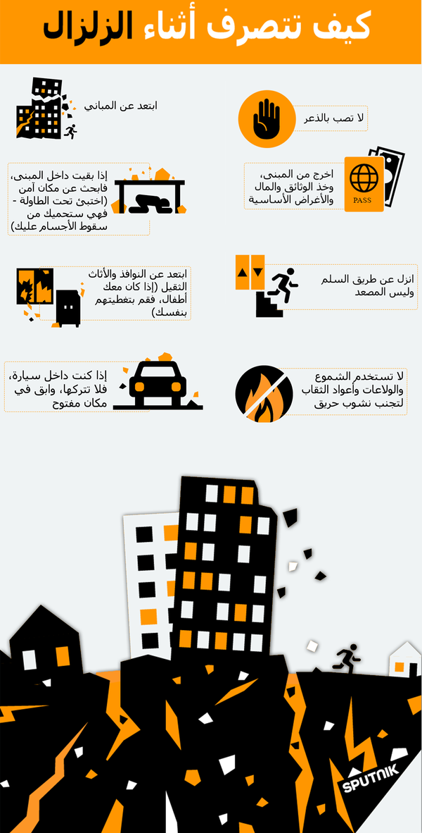 كيف تتصرف أثناء الزلزال - سبوتنيك عربي