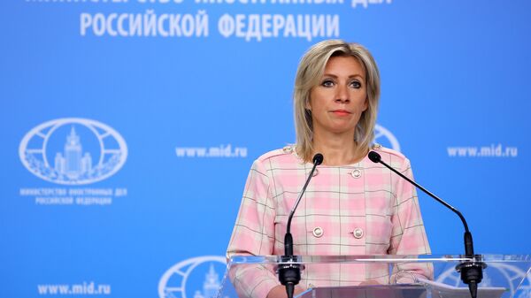  المتحدثة باسم وزارة الخارجية الروسية، ماريا زاخاروفا، موسكو، روسيا 23 يونيو 2021 - سبوتنيك عربي